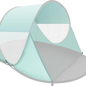 Pop Up Beach Tent, Portable Outdoor Shade, UPF 50+ Baby Shelter, Easy Setup Windproof Waterproof Canopy